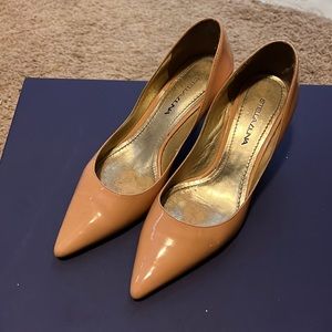 Stella Luna Womens Patent Leather Pink nude pump size 5/35 preowned